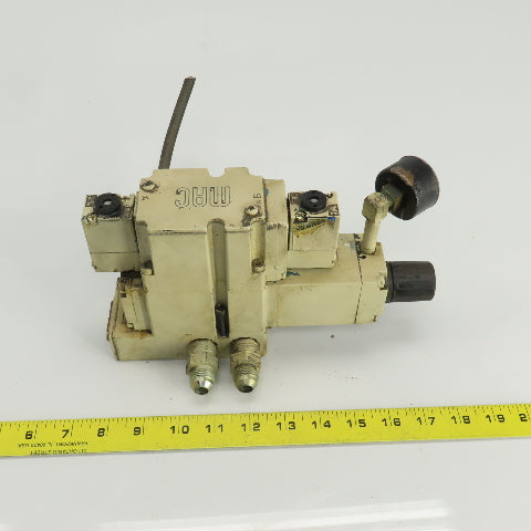 Mac 6341D-000-PM-591DA Pneumatic Solenoid Valve Assy. 24VDC 150PSI 1/2" NPT