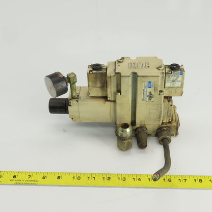 Mac 6341D-000-PM-591DA Pneumatic Solenoid Valve Assy. 24VDC 150PSI 1/2" NPT