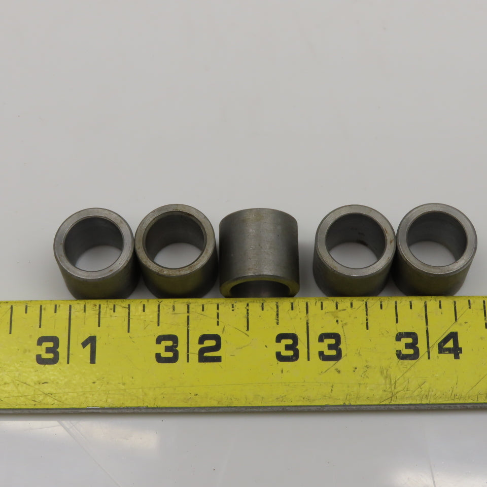 1/2" ID x 11/16" OD x 5/8" Wide Stainless Steel Bolt Spacer Lot Of 5