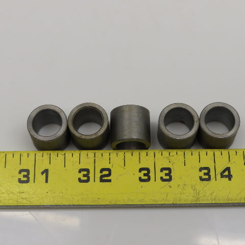 1/2" ID x 11/16" OD x 5/8" Wide Stainless Steel Bolt Spacer Lot Of 5
