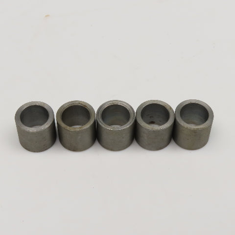 1/2" ID x 11/16" OD x 5/8" Wide Stainless Steel Bolt Spacer Lot Of 5