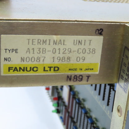 Fanuc A13B-0129-C038 A20B-1011-0731/02A Terminal Unit