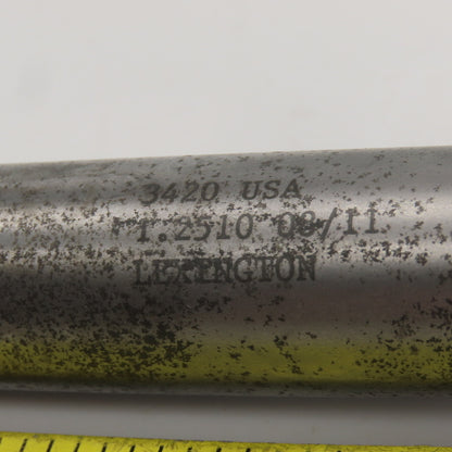 Lexington 3482 1-1/4" Diam Spiral 8 Flute Chucking Reamer HSS 1"Shank