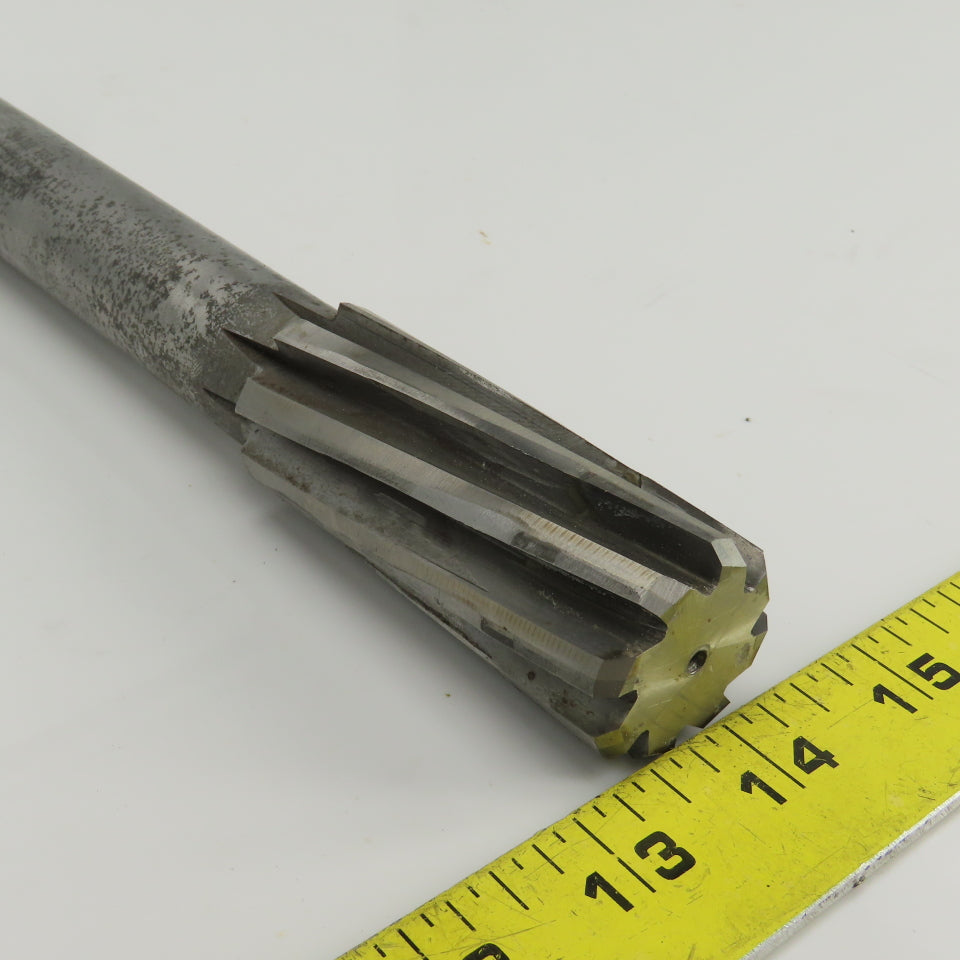 Lexington 3482 1-1/4" Diam Spiral 8 Flute Chucking Reamer HSS 1"Shank