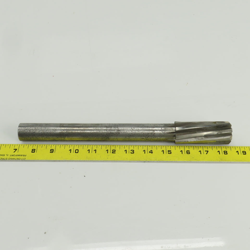 Lexington 3482 1-1/4" Diam Spiral 8 Flute Chucking Reamer HSS 1"Shank