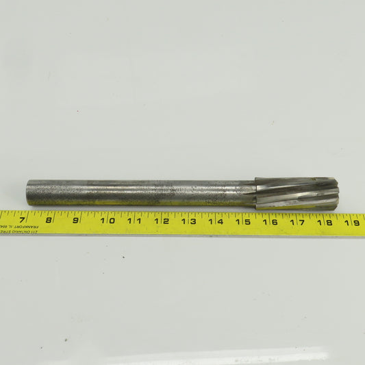 Lexington 3482 1-1/4" Diam Spiral 8 Flute Chucking Reamer HSS 1"Shank