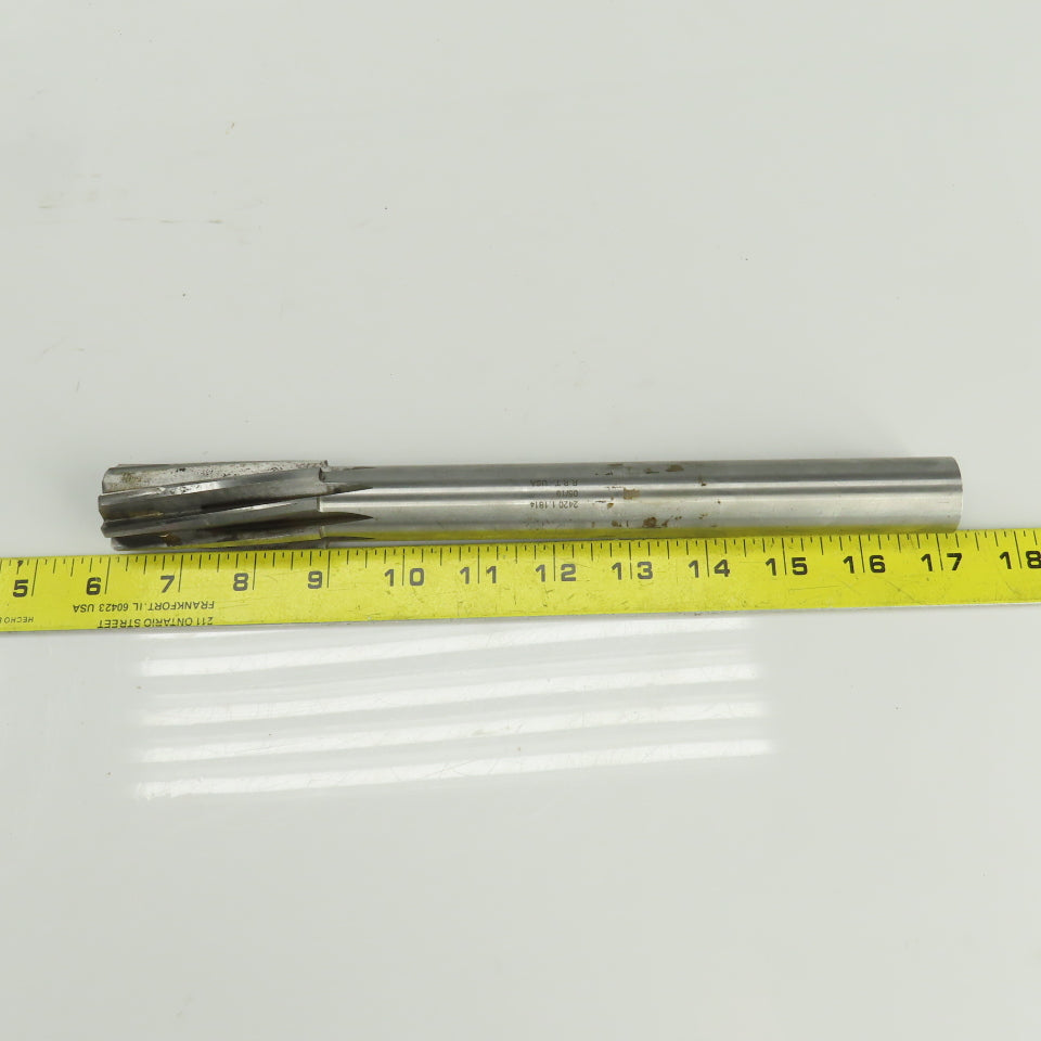 Lexington 1.1814" Diam Spiral 8 Flute HSS Chucking Reamer 1"Shank