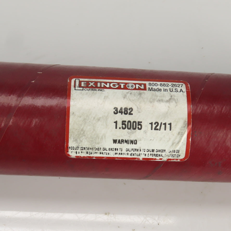 Lexington 3482 1.5005" Diam Spiral 8 Flute Carbide Tipped Chucking Reamer
