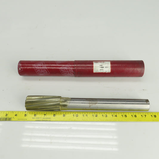 Lexington 3482 1.5005" Diam Spiral 8 Flute Carbide Tipped Chucking Reamer