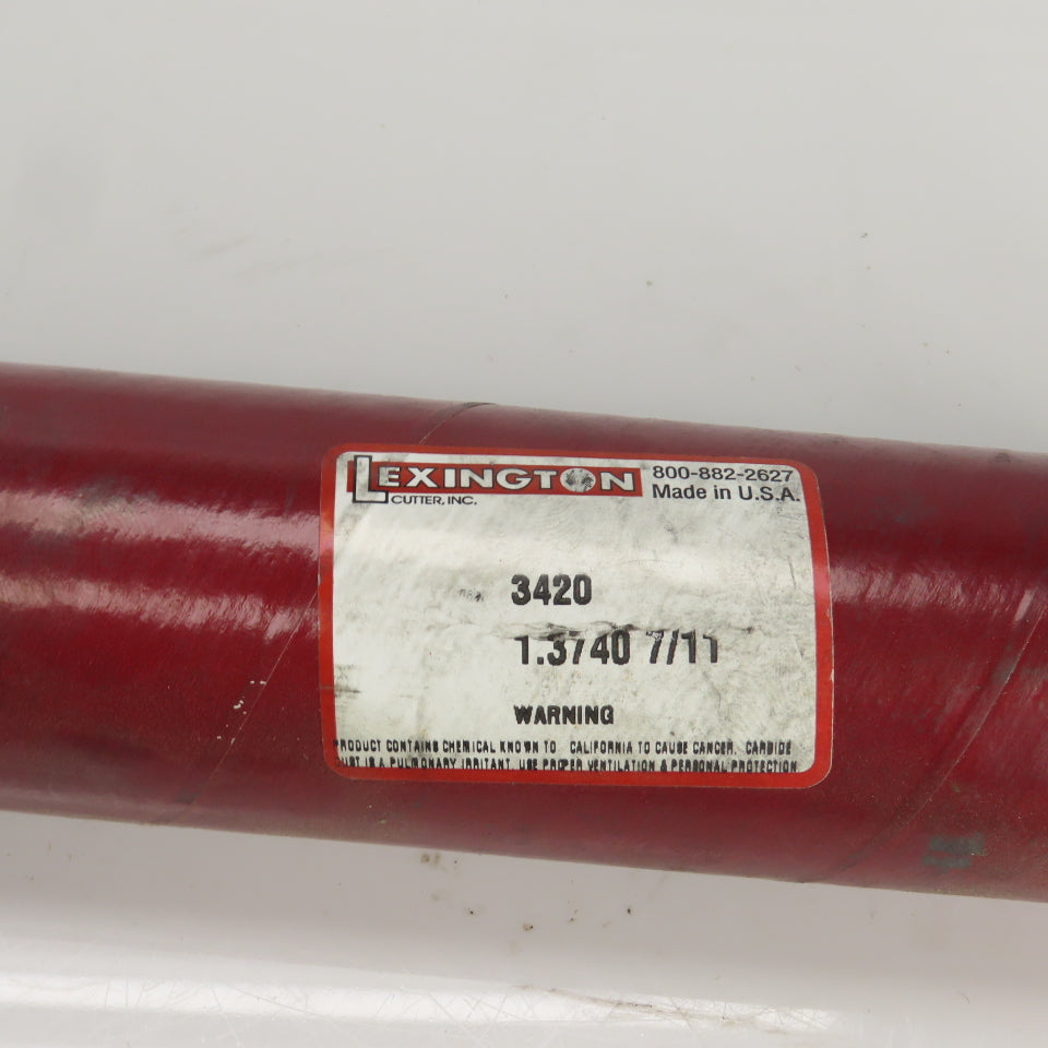 Lexington 3420 1.3740" Diam Spiral 8 Flute HSS Chucking Reamer 1" Shank
