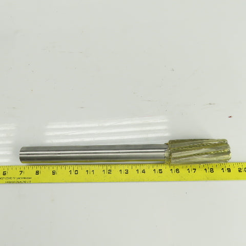 Lexington 3420 1.3740" Diam Spiral 8 Flute HSS Chucking Reamer 1" Shank