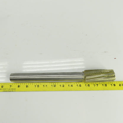 Lexington 3420 1.3740" Diam Spiral 8 Flute HSS Chucking Reamer 1" Shank