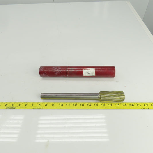 Lexington 3420 1.3740" Diam Spiral 8 Flute HSS Chucking Reamer 1" Shank