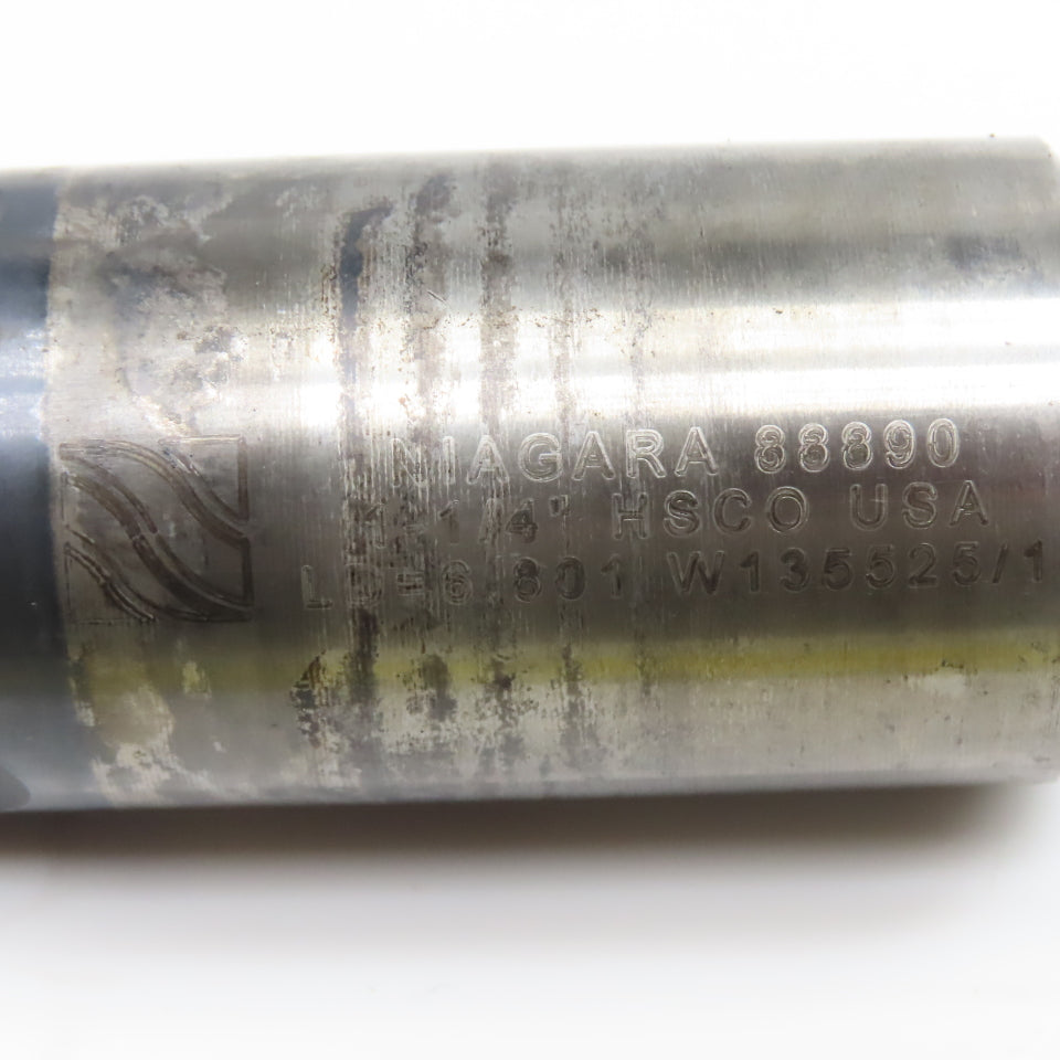 Niagara 1-1/4" x  4-1/4" LOC 4 Flute HSCO Roughing End Mill 1-1/4" Weldon