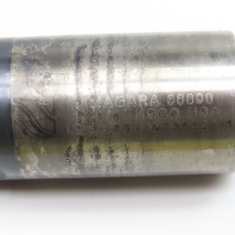 Niagara 1-1/4" x  4-1/4" LOC 4 Flute HSCO Roughing End Mill 1-1/4" Weldon