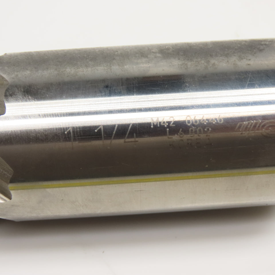 1-1/4" Diam. x 6" LOC 6 Flute Spiral End Mill 1-1/4" Weldon
