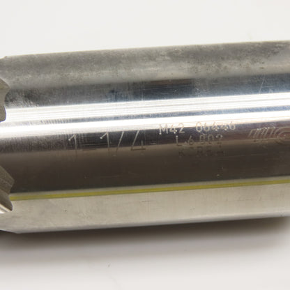 1-1/4" Diam. x 6" LOC 6 Flute Spiral End Mill 1-1/4" Weldon