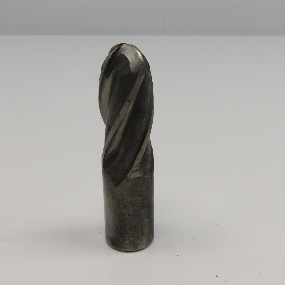 1-1/4" Diam. 2-3/4" LOC 4 Flute Spiral Ball Nose End Mill HSS 1-1/4" Weldon