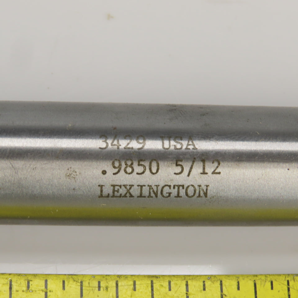 Lexington 3429 0.9850" Diam Spiral 8 Flute Coolant Fed Carbide Tipped Reamer