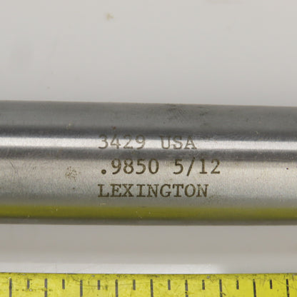 Lexington 3429 0.9850" Diam Spiral 8 Flute Coolant Fed Carbide Tipped Reamer
