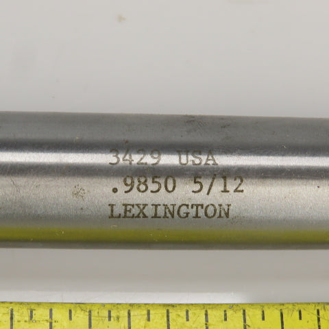 Lexington 3429 0.9850" Diam Spiral 8 Flute Coolant Fed Carbide Tipped Reamer