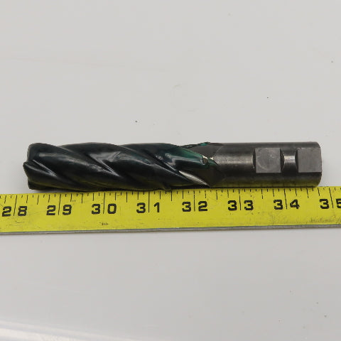 1" Diam. X 4" LOC x 6-1/2" OAL 4 Flute Spiral End Mill 1" Weldon Shank