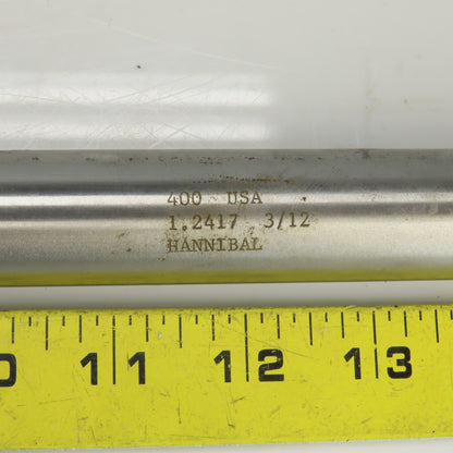 Hannibal 1.2417" Diam Straight 8 Flute Carbide Tipped Chucking Reamer 1" Shank