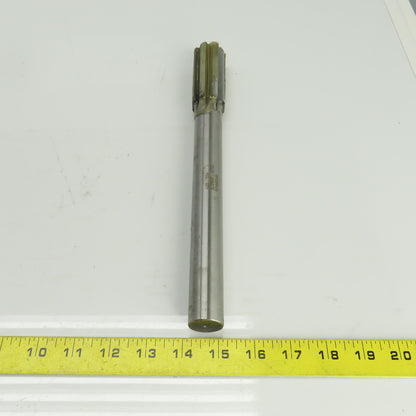 Hannibal 1.2417" Diam Straight 8 Flute Carbide Tipped Chucking Reamer 1" Shank