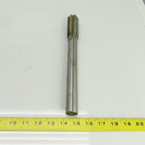 Hannibal 1.2417" Diam Straight 8 Flute Carbide Tipped Chucking Reamer 1" Shank