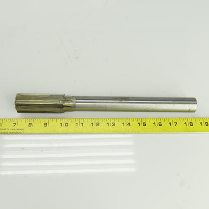 Hannibal 1.2417" Diam Straight 8 Flute Carbide Tipped Chucking Reamer 1" Shank