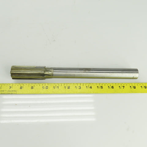 Hannibal 1.2417" Diam Straight 8 Flute Carbide Tipped Chucking Reamer 1" Shank