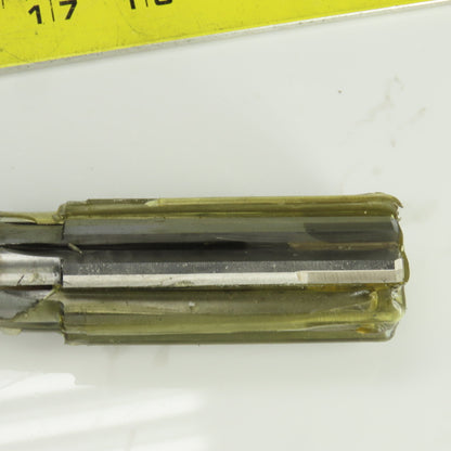 Hannibal 1.2417" Diam Straight 8 Flute Carbide Tipped Chucking Reamer 1" Shank