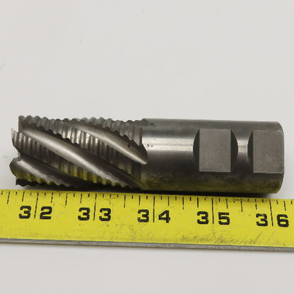 1-1/4" x  2" LOC 6 Flute Spiral HSS Roughing End Mill 1-1/4" Weldon