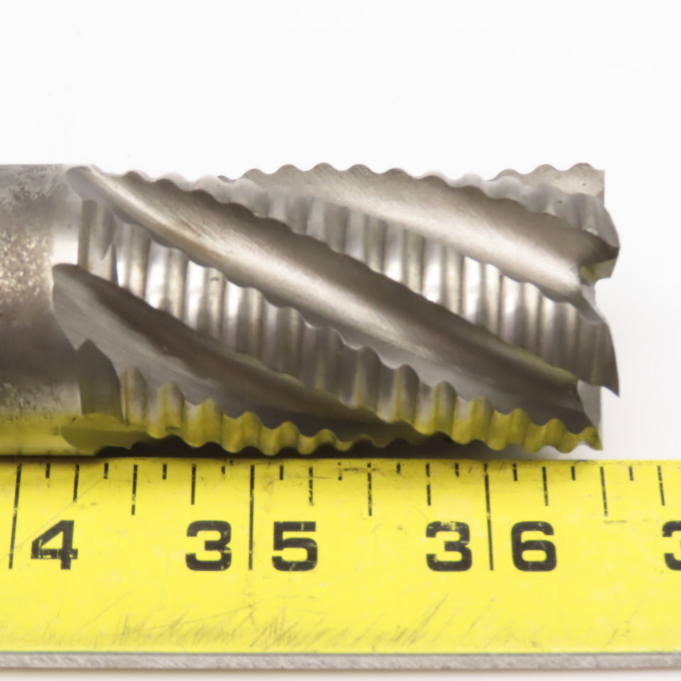 1-1/4" x  2" LOC 6 Flute Spiral HSS Roughing End Mill 1-1/4" Weldon