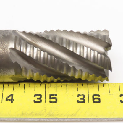 1-1/4" x  2" LOC 6 Flute Spiral HSS Roughing End Mill 1-1/4" Weldon