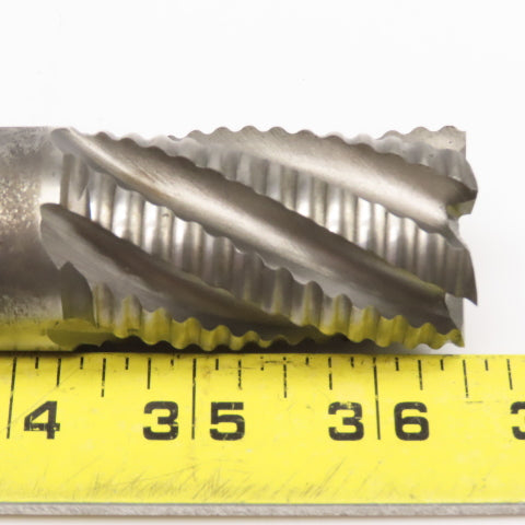 1-1/4" x  2" LOC 6 Flute Spiral HSS Roughing End Mill 1-1/4" Weldon