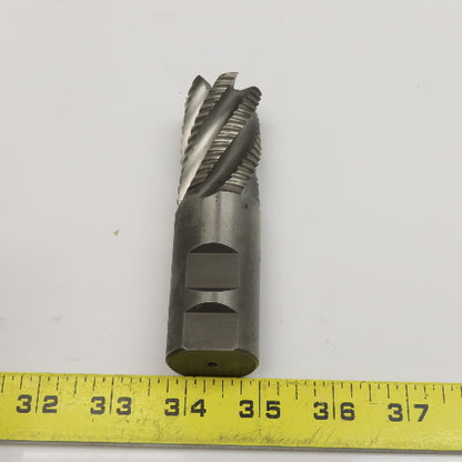 1-1/4" x  2" LOC 6 Flute Spiral HSS Roughing End Mill 1-1/4" Weldon
