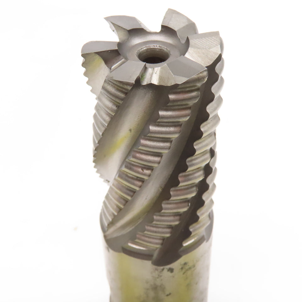 1-1/4" x  2" LOC 6 Flute Spiral HSS Roughing End Mill 1-1/4" Weldon