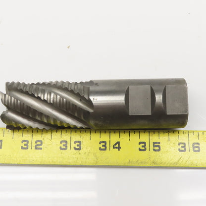 1-1/4" x  2" LOC 6 Flute Spiral HSS Roughing End Mill 1-1/4" Weldon