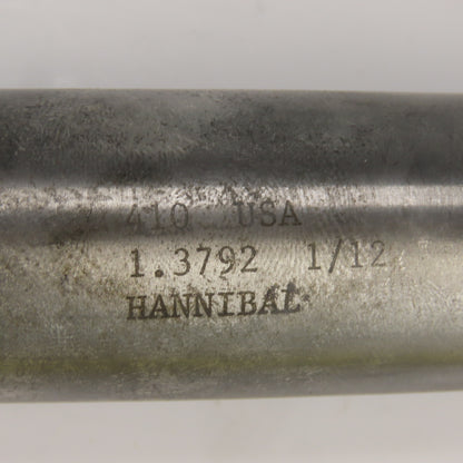 Hannibal 1.3792" Diam Spiral 8 Flute Carbide Tipped Chucking Reamer 1-1/4" Shank