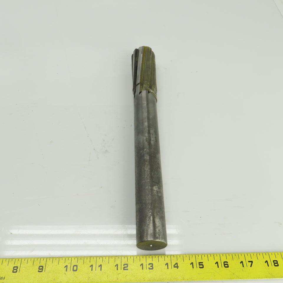 Hannibal 1.3792" Diam Spiral 8 Flute Carbide Tipped Chucking Reamer 1-1/4" Shank