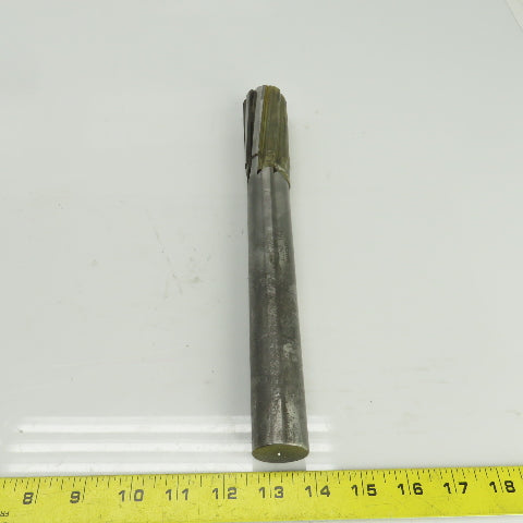 Hannibal 1.3792" Diam Spiral 8 Flute Carbide Tipped Chucking Reamer 1-1/4" Shank