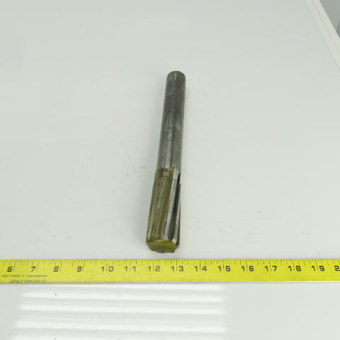 Hannibal 1.3792" Diam Spiral 8 Flute Carbide Tipped Chucking Reamer 1-1/4" Shank