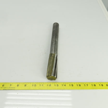 Hannibal 1.3792" Diam Spiral 8 Flute Carbide Tipped Chucking Reamer 1-1/4" Shank