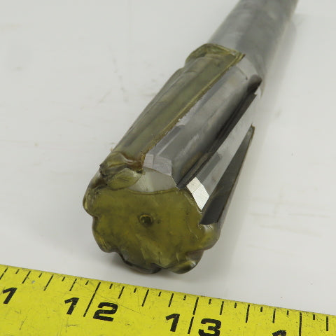 Hannibal 1.3792" Diam Spiral 8 Flute Carbide Tipped Chucking Reamer 1-1/4" Shank
