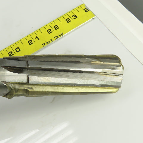 Hannibal 1.3792" Diam Spiral 8 Flute Carbide Tipped Chucking Reamer 1-1/4" Shank