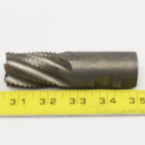 1-1/4" Diam. x 1-3/4" LOC 6 Flute Spiral HSS Roughing End Mill 1-1/4" Weldon