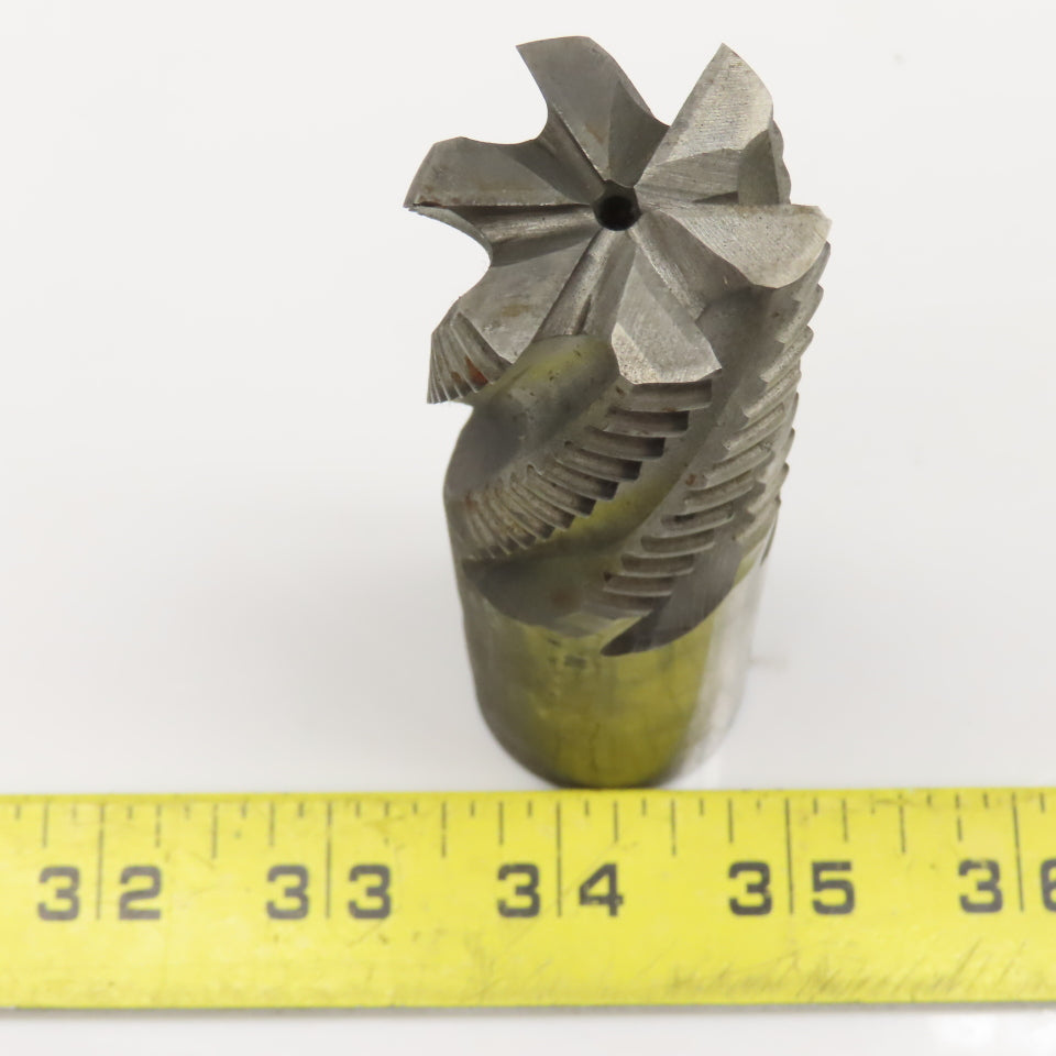 1-1/4" Diam. x 1-3/4" LOC 6 Flute Spiral HSS Roughing End Mill 1-1/4" Weldon