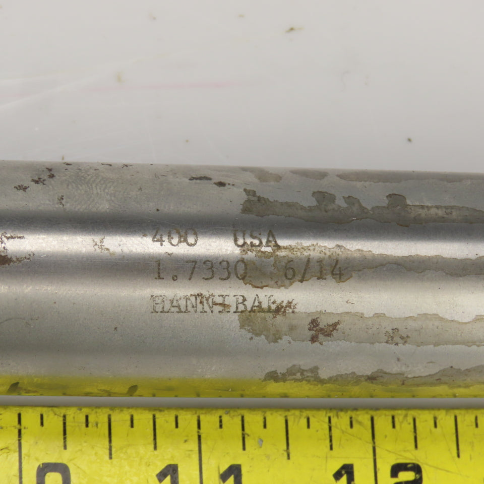 Hannibal 400 1.7330" Diam Straight 10 Flute Carbide Tipped Chucking Reamer