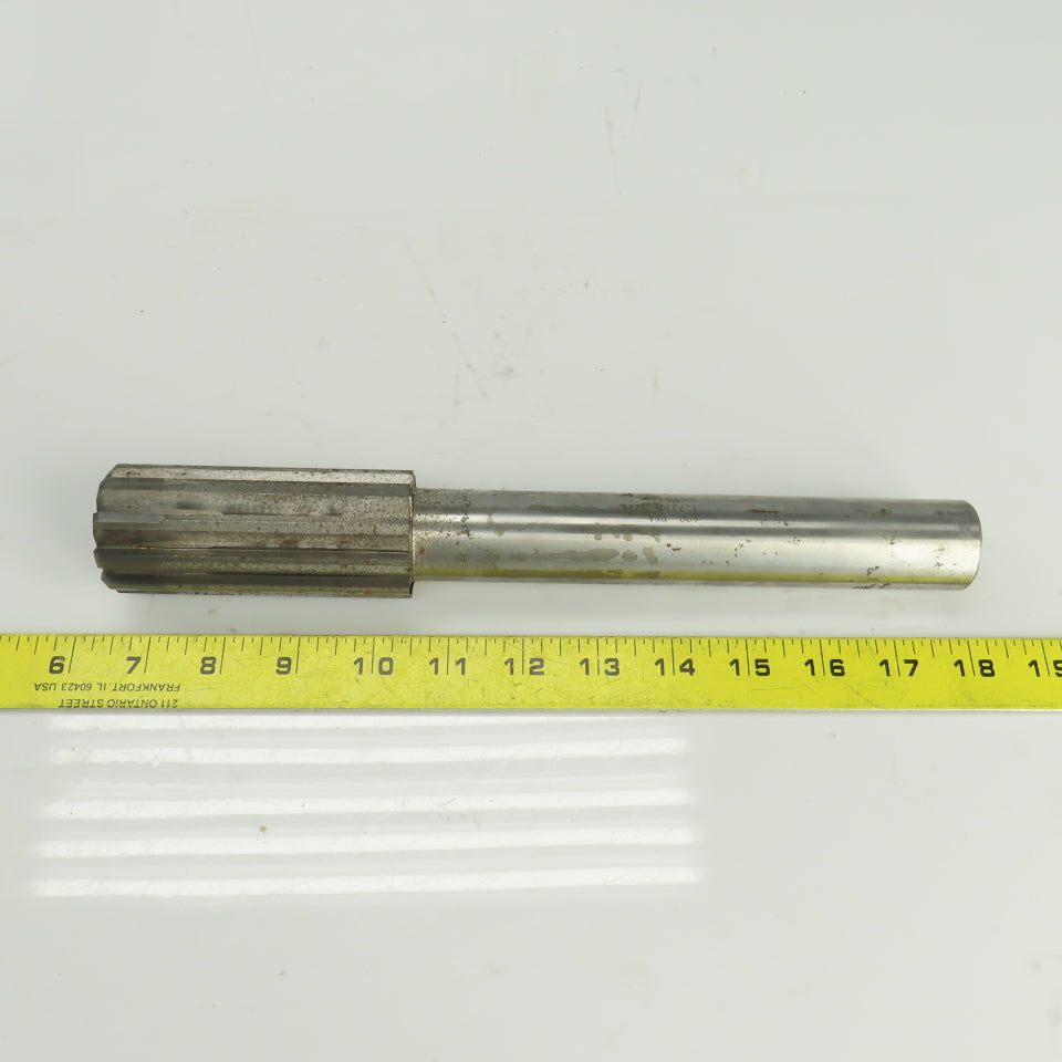 Hannibal 400 1.7330" Diam Straight 10 Flute Carbide Tipped Chucking Reamer